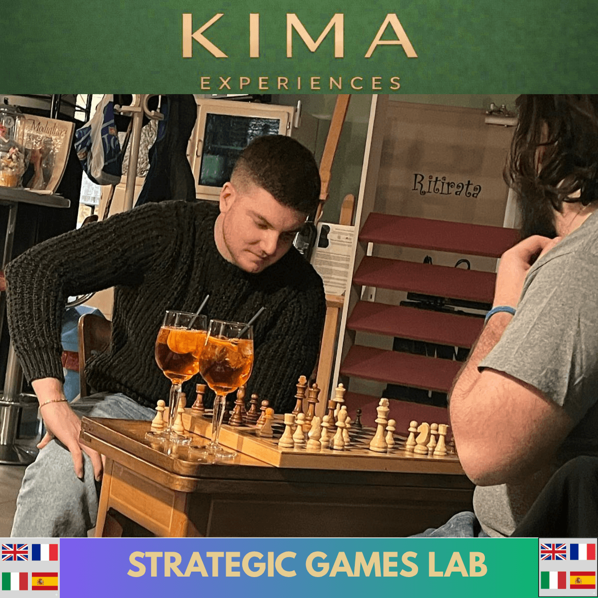 Strategic Games Lab poster for KIMA Experiences